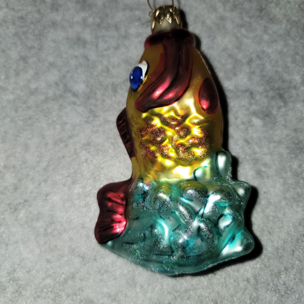 Source Unknown Vibrant Fish Ornament